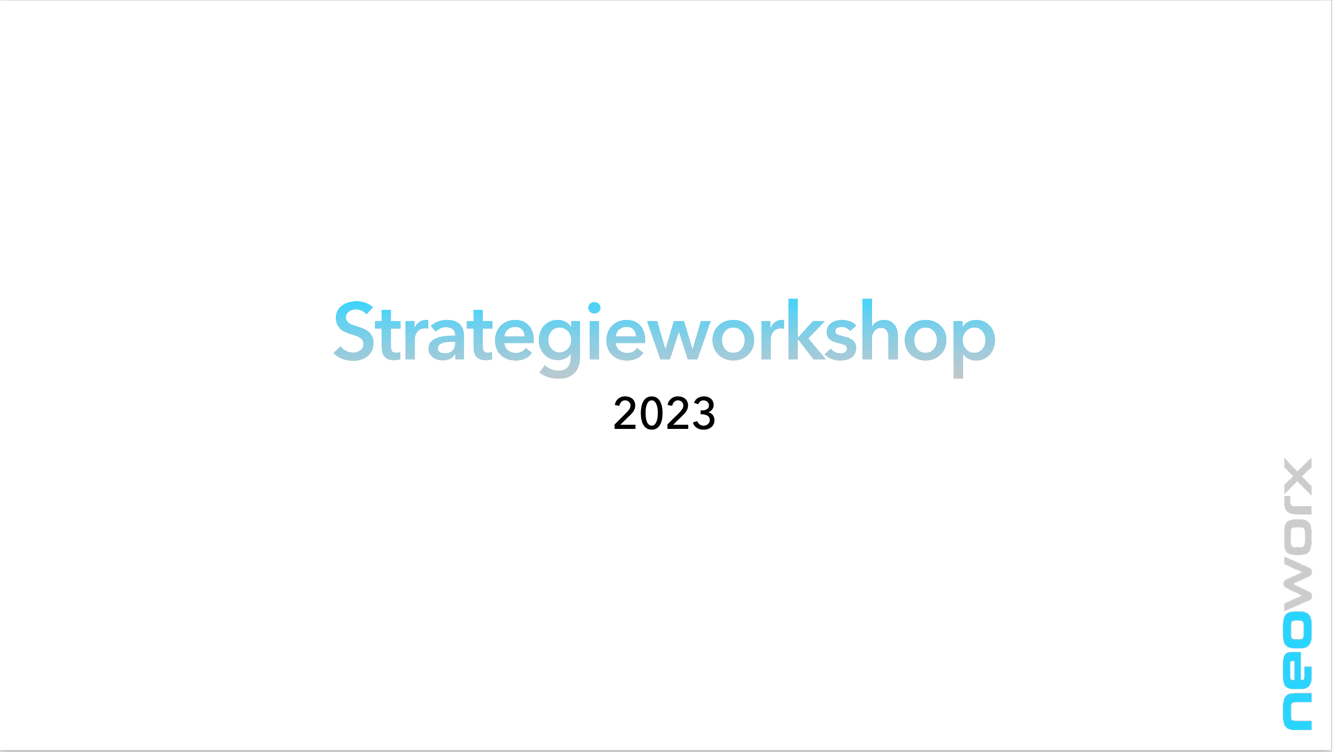 Strategieworkshop 2023